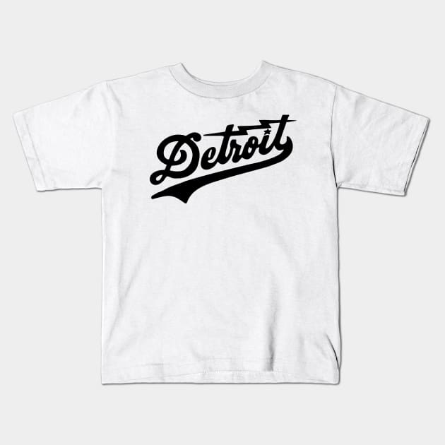 DETROIT Kids T-Shirt by ConradGarner